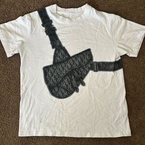 Black and White Dior Saddle bag t shirt